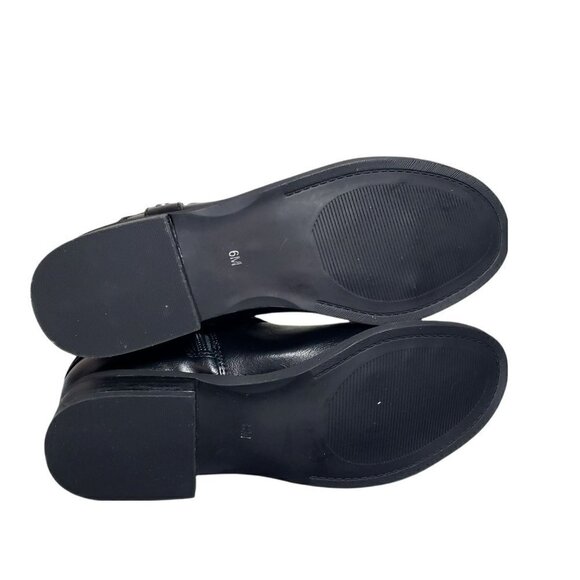 GBG Los Angeles Womens Black Pull On Round Toe Zip Knee High Riding Boot Various - Picture 5 of 8